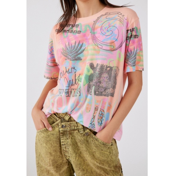 Urban Outfitters Cactus Gardens Flame Tee - Picture 1 of 6